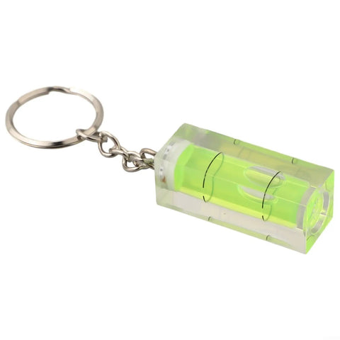 Green for bullseye Square for spirit Level Bubble Inclinometer for PTZ keychain level tool in clear casing.