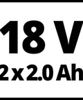 18V power output indicator graphic for Heavy Duty Cordless Drill And Screwdriver 18 Volt Brushless Motor 50 Nm Built Tough Rock Solid Performance Includes Two 20 Amp Hour Lithium Ion Batteries And Fast Charger Made For Daily Grind Jobs.