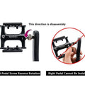 Left Crank Arm 170mm For 9/16 Inch Pedals With Diamond Or Square Hole Interface Aluminum Alloy Construction 210mm Total Length Beefy Replacement For Mountain And Road Bikes shown with disassembly instruction.