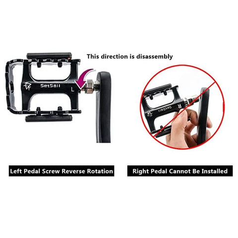 Left Crank Arm 170mm For 9/16 Inch Pedals With Diamond Or Square Hole Interface Aluminum Alloy Construction 210mm Total Length Beefy Replacement For Mountain And Road Bikes shown with disassembly instruction.