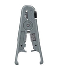 Hilitand Compact Wire Stripper And Cutter Tool With Durable Sk5 Steel Blade And Strong Abs Body, grey dual function tool for electrical wiring.