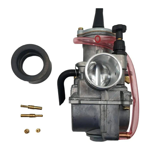 34mm PWK34 Racing Motorcycle Carburetor Replacement Kit with Gasket for KX80 KX85 KX100 KX125 Dirt Bike ATV Quad Go Kart Scooters