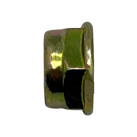 Side view of Left Hand Thread Blade Nut M10 X 1.25 Replacement For String Trimmer And Brush Cutter Gear Head Blade Case Accessories