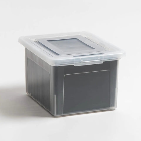 Slick Clear Storage Bin With Heavy Duty Snap Lids Fits Letter And Legal Hanging Files For Teachers And Offices No Sweat Paper Sorting That Keeps Your Documents Hella Dope And Super Tidy
