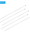 200 Pcs 70mm Stainless Steel Flat Head Pins For Jewelry Making DIY Friendly Bead Linking Earring Bracelet Necklace Pendants Supplies 22 Gauge Silver Great For Beads Wire No Fuss, 200 pcs silver flat head pins