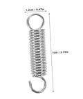 8 Piece Small Extension And Compression Springs With Hook Ends Made From Heavy Duty Stainless Steel For Electric Vehicle Supports And Ladder Feet Reliable Spring Kit That Handles Heavy Loads No Hassle, stainless steel spring, 7cm