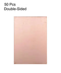 Double-Sided Copper Clad Laminate PCB Circuit Board FR4 100x70mm 3.94x2.76 Inch 1.5mm Thick DIY Prototyping Board 50 Pack