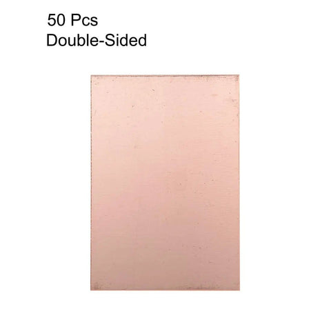Double-Sided Copper Clad Laminate PCB Circuit Board FR4 100x70mm 3.94x2.76 Inch 1.5mm Thick DIY Prototyping Board 50 Pack