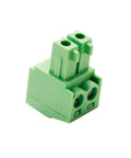 20 Pack 2 Pin KF2EDG 3.81mm Pitch Pluggable PCB Terminal Block Panel Mount Angle Screw Connector Socket For DIY Electronics Projects AC 300V 10A Rated PA66 High Temp Plastic