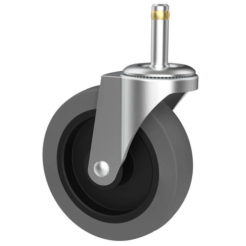 Heavy Duty 4 Inch Swivel Casters Featuring No Sweat Setup, Smooth Rubber Utility Cart Replacement Wheels, Top Shelf Quality Rollers.