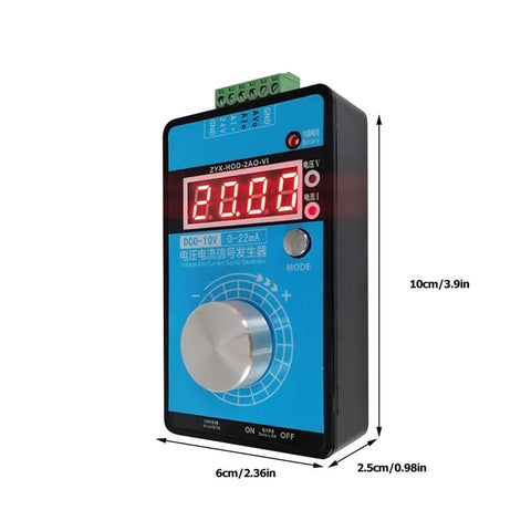 Top-Tier Signal Generator With 0-10V Output And 0-22mA Current Support For Precision Testing, showing digital display and control knob.