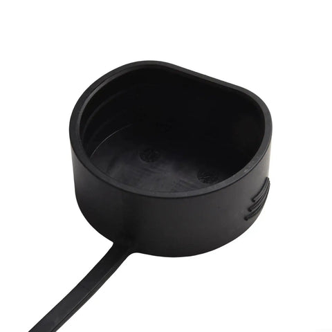 Heavy Duty Type 2 EV Port Covers Weatherproof Dust Caps For Car Charging Stations PVC Socket Guards Black dust cap with tether.