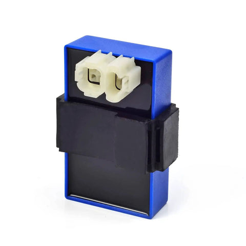 Front view of a blue All In One Plug And Play CDI Box Ignition Coil Regulator Rectifier Relay Kit For Honda FourTrax 300 TRX300 TRX300FW 1993.