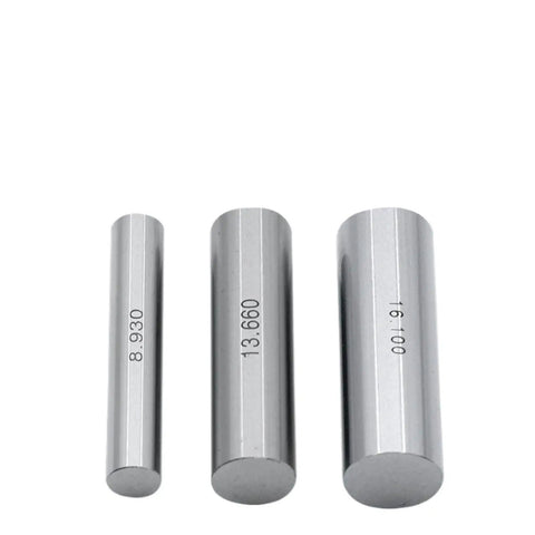 Pin Gauge Set 0.10-10.0mm, 100 Pcs, Step 0.1mm, Precision Steel Plug Gauges For Inspection, Hole Size, Depth, And Slot Measurement, Durable Pro Grade Workshop Tool For Machinists And DIYers, close-up of 8.930, 13.660, and 16.100 mm pins
