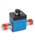 Blue compact Pro-Grade Dynamic Torque Sensor for AC DC Motors, 0-800 Nm range, high-precision gauge for rugged machinery.