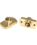 Two 8Mm Brass Flange Lead Screw Nuts With 2Mm Pitch And 8Mm Lead For CNC Parts And 3D Printer Upgrades Fits Ender 3 CR-10