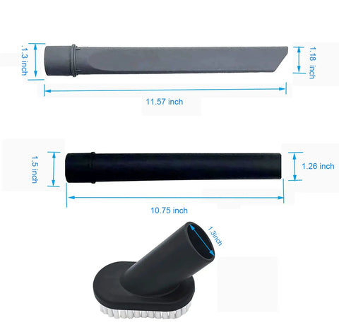 Crevice Tool Dust Brush For Crosswave Cleanview And Eureka Vacuums No Tools Needed Easy Snap In Replacement Accessory For Pet Hair And Tight Corners, 11.57 inch