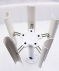 Top view of 35W Vertical Axis Wind Turbine With 5 Blade Portable Breeze Generator showing blades and hub design for DIY use.