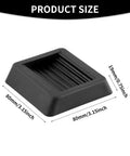 5 Pc Non Slip Furniture Pads Wheel Stoppers For Office Chairs And Couches Lock Down Heavy Furniture With Durable Rubber Grips, 80mm size.