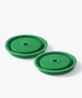 Green reusable coffee discs for Nespresso VertuoLine. Reusable Coffee Pods And Discs For Nespresso VertuoLine And Vertuo Machines Rich Crema Version Delivers Smooth Mellow Flavor Eco Friendly Reusable Coffee Discs Easy Fill Design For Your Daily Brew.