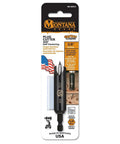 Premium 3/8 Inch Plug Cutter Features Auto Centering Spring Loaded Tip That Kills Walking To Carve Buttery Smooth Tapered Plugs Every Single Time With A Rock Solid 1/4 Quick Shank And Anti Slip Chuck Lock For Serious Woodworking Pros on a packaging.