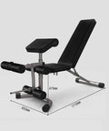 Adjustable Weight Bench For Full Body Dumbbell Workouts Cushioned Non Slip Floor Safe Rubber Feet Stable Supine Board dimensions