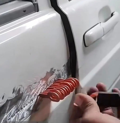 Dent Pulling Rings Set 60Pcs For Car Body Panel Repair And Spot Welding Machines used on white car panel