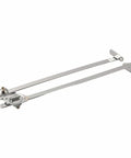 Nickel Plated Cabinet Lid Support Hinges 12 Inch 2 Pack with thickened connectors, durable iron and zinc alloy for kitchen cabinets