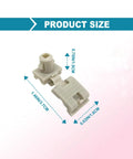 Heavy Duty Tailgate Door Lock Rod Latch Clips For Ford F150 F250 F350 Super Duty, gray nylon size dimensions displayed.