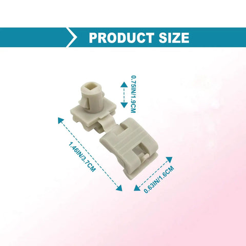 Heavy Duty Tailgate Door Lock Rod Latch Clips For Ford F150 F250 F350 Super Duty, gray nylon size dimensions displayed.