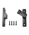 Heavy Duty Flip Latch Lock 90 Degree Or 180 Degree Sliding Swing Door Bolt For Gate Barn Garage Garden Fence Shed Window Cabinet Gold Finish Zinc Alloy Construction Weather Resistant For Outdoor And Indoor Use Easy To Install Durable Security showing components and screws