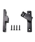 Components of Heavy Duty Flip Latch Lock For Gates Barns Garages Fences And Cabinets 90 Degree And 180 Degree in zinc alloy black