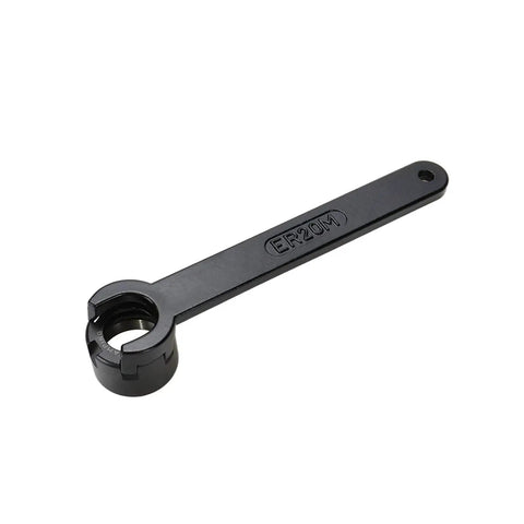 ER20M Collet Chuck Wrench Set With ER20M Nut for CNC Milling Lathe Holder Spanner in heavy-duty carbon steel, side view