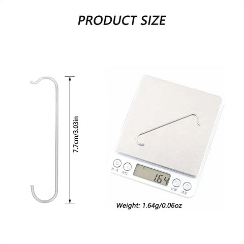 Stainless Steel Bike Chain Hook Repair Tool For Mountain And Road Bicycles on scale showing weight and size dimensions.