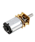 Two Pack DC 3V 30RPM Micro Gearbox Motor With Metal Reduction Box showing silver metal casing and exposed gear mechanism