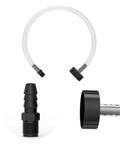 Seastar Hydraulic Steering Bleed Kit For Sea Star Systems With Black Filling Hose 90 Cm Durable PU Copper Construction DIY Friendly Boat Maintenance Tool For Bleeding And Flushing Hydraulic Steering Lines components.