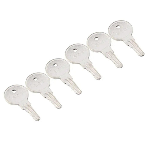 Set Of 5 Premium Replacement Keys CH523 compatible with Snorkel lifts, showcasing clear design with anti-slip grips.