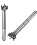 Heavy Duty Forstner Drill Bit Set Straight Up Sharp With Tungsten Carbide Tips On 14Mm And 15Mm Round Shanks for wood boring.
