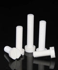 Top Shelf Polypropylene Plastic Slotted Cheese Head Machine Screws Metric M4 M5 M6 M8 M10 M12, assorted sizes for heavy duty use.