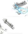 Heavy Duty 360 Degree Rotating Stainless Steel Pivot Hinges For Secret Bookshelf Doors With Concealed Floor And Ceiling Install