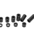150 Piece Nylon Spacer Set Assortment For DIY And Pro Projects Black Round Post Spacers, assorted black nylon standoffs and washers
