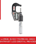 Electronic Micrometer Inch Metric With One Piece Friction Thimble Auto Off 0-1 Inch Range.00005 Inch Resolution LCD Display