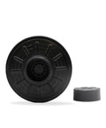40mm Gas Mask Filter NATO NBC CBRN Cartridge With Long Shelf Life Up To 20 Years For Smoke Particulates And Carbon Monoxide Protection Built To Stand Up To Real World Hazards, front view with cap, black