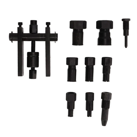 Ultimate Universal Motorcycle Bearing Puller Tool Kit With 10 Piece Internal Extractor Set For Smooth Bike Engine Repair And Easy Motor Maintenance With Durable Metal Storage Case Helps You Fix Stuff Quick No Sweat On Your Sweet Machine, 10-piece steel set