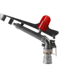 1.5 Inch Agriculture Irrigation Sprinkler With 360 Degree Rotary Action Heavy Duty Zinc Alloy Farm Water Distributor Roll Out Broad Coverage Rock Solid Build Ace Your Crop Routine Built Tough shown from the side.