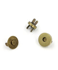 20 Set Bronze 14mm Magnetic Snaps Kit For Purses And Bags With 1 Male Snap 1 Female Snap And 2 Washers Per Set Do It Yourself Friendly Bag Fasteners For Sewing DIY Crafts Leather Purses Bags Clothes