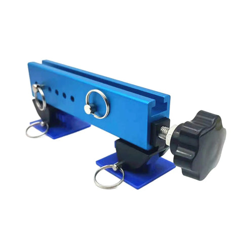 Blue Auto Body Dent Removal Kit With Expander Pull Tabs Hand Tool Set for cars and aluminum panels.