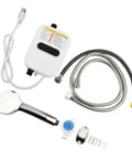 Instant Tankless Electric Water Heater 3500W With Lcd Display Compact Quick Heat Shower Tap For Bathroom And Kitchen No Sweat Ready In A Snap Hassle Free Flow Control with showerhead and hoses.