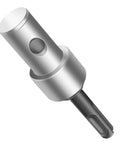 Auger Drill Adapter for Corded and Cordless Drills Lets You Pair 4 Inch or 6 Inch Garden Auger Bits With a Half Inch SDS Plus Shank Drill Easy Install Universal Fit No Fuss Quick Connect steel adapter