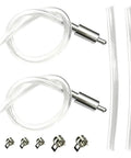Two Pack Brake Bleeder Hose With One Way Check Valve For Motorcycle Clutch And Brake Bleeding Tool Pro Grade Hydraulic System Kit Durable Aluminum And Rubber Build Essential Motorbike Accessories showing hoses and metal valve